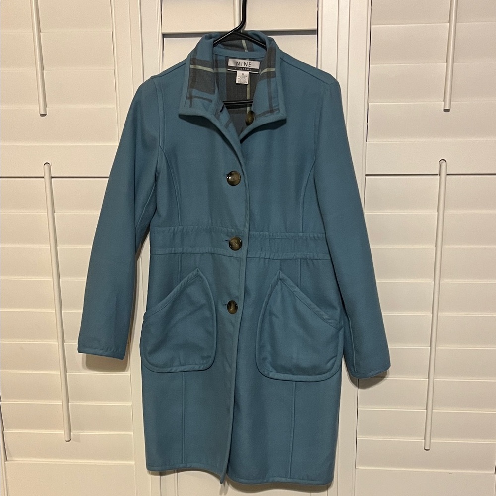 Nine West Teal Women's Trench Coat